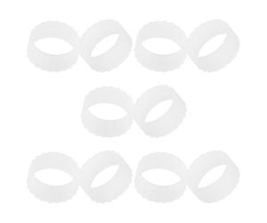 ORFOFE Sujetadores para Velas Cónicas de Silicona 10 Piezas | Agarre Seguro y Reutilizable, Instalación sin Herramientas, Compatible Portavelas y Copas de Vela