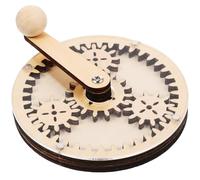 ORFOFE Tablero de Actividades de Madera Inacabado Juguete Educativo para Bebés Kit de DIY Temporizador de Engranajes Tablero Sensorial para Pequeños Juguete Divertido para Motorización