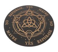 ORFOFE Tablero de Péndulo Tallado para Adivinación Decorativo para Altar de Brujas Herramienta Esencial para Rituales y Lectura de Destino para Principiantes y Metafísicos