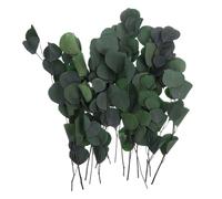 ORFOFE Tallos de Eucalipto Secos Reales 45 CM Hojas de Eucalipto Verdes Preservadas para Decoración de Hogar Bodas y Manualidades Ramo Natural sin Mantenimiento