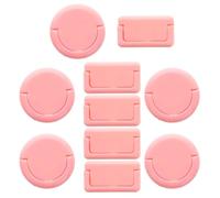 ORFOFE Tapa de Corriente Rosa para Enchufes Infantiles, Cubiertas de Enchufes a Prueba de Bebés Diseño Aislante, Pack de 10 Piezas para Seguridad Hogar