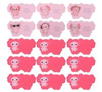 ORFOFE Tarjetas de Afirmaciones Positivas Apoyo Emocional para Mujeres 60 en Papel Rosa con Diseño de Salamandra Mexicana y Motivación Diaria para Mindfulness en Casa