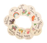 ORFOFE Tarjetas De Madera Para Bebés Letreros Mensuales Para Bebé Para Foto Letrero De Anuncio De Bebé Letrero Para Recién Nacido Juego De 10 Meses