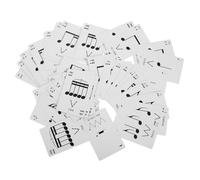 ORFOFE Tarjetas Didácticas De Ritmo Musical Herramientas Educación Rítmica Tarjetas De Entrenamiento para Principiantes Práctica De Teoría Musical Juego Educativo