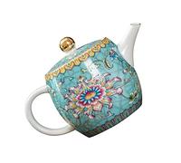 ORFOFE Tetera De Esmalte Mini Olla Tetera Con Mango Caliente Tetera Decorativa Pequeña Tetera Retro Tetera China Antigua Tetera Esmaltada Vintage Abadejo Familiar Cerámica Olla De Mano