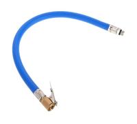ORFOFE Tubo de Inflado para Neumáticos Mandril Autoblocante de Cobre, Manguera de Goma Azul de 9.5 Mm, Extensión para Inflador de Ruedas de Coche y Camión, Accesorio Preciso Medidor