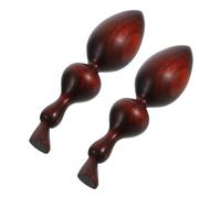 ORFOFE Varillas de Masaje de Madera de Palisandro Rojo 2 Unidades Palo Grande para Reflexología Herramienta de Acupresión Corporal Portátil para Masaje Profundo y Guasha