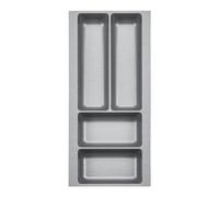 Orga-box 2 Cubertero fondo: 461 x ancho: 209 mm gris plateado con estructura de lona para cajón Nobilia de 30 mm hasta 07/2012 (POR FAVOR MIDA LAS DIMENSIONES INTERIORES DE SU CAJÓN)