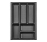 ORGA-BOX 2 Cubertero fondo: 461 x ancho: 309 mm antracita con estructura de lona para cajón Nobilia de 40 cm hasta 07/2012 (¡MIRA POR FAVOR LAS DIMENSIONES DEL INTERIOR DE TU CAJÓN!)