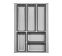 ORGA-BOX 2 Cubertero fondo: 461 x ancho: 309 mm gris plateado con estructura de lona para cajón Nobilia de 40 cm hasta 07/2012 (¡MIDA POR FAVOR LAS DIMENSIONES DEL INTERIOR DE SU CAJÓN!)