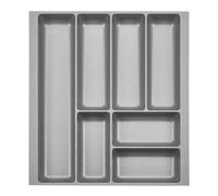 ORGA-BOX 2 Cubertero fondo: 461 x ancho: 409 mm gris plateado con estructura de lona para cajón Nobilia de 50 cm hasta 07/2012 (¡MIDA POR FAVOR EL INTERIOR DE SU CAJÓN!)