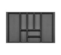 ORGA-BOX 2 Cubertero fondo: 461 x ancho: 709 mm antracita con estructura de lona para cajón Nobilia de 80 cm hasta 07/2012 (¡MIRA POR FAVOR LAS DIMENSIONES DEL INTERIOR DE TU CAJÓN!)