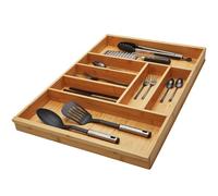 Orga-box 3 Cubertero BAMBOO para 80 cm cajones (473 x 697 mm) con 7 compartimentos inserto de madera para cocinas Nobilia a partir de agosto de 2012