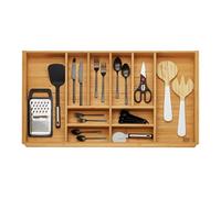 Orga-box 3 Cubertero BAMBOO para 90 cm cajones (473 x 797 mm) con 10 compartimentos cubertero de madera para cocinas Nobilia a partir de agosto de 2012