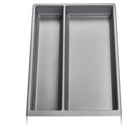Orga-box cubertero multiusos SEPARADO Individual gris plata veteado (300 x 474 x 51 mm) Cajón a partir de 40 cm de ancho de armario para utensilios de cocina grandes