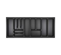 Orga-box Cubertero VIII 1111 x 480 mm gris lava con estructura perlada