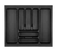 Orga-box Cubertero VIII 511 x 480 mm gris lava con estructura perlada