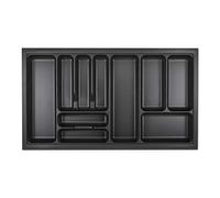 Orga-box Cubertero VIII 811 x 480 mm gris lava con estructura perlada