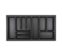 Orga-box Cubertero VIII 911 x 480 mm gris lava con estructura perlada para armarios de 100 cm en cocinas Häcker cubertero