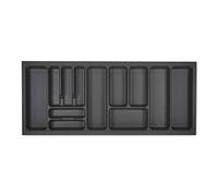 Orga-box I Cubertero 1119 x 473 gris orión con estructura perlada y revestimiento antideslizante para Tandembox Antaro/Intivo y ModernBox en armario de 120 cm