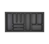 Orga-box I Cubertero 919 x 473 gris orión con estructura perlada y revestimiento antideslizante para Tandembox Antaro/Intivo y ModernBox en armario de 100 cm