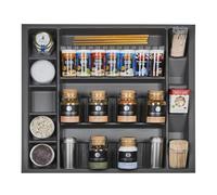 Orga-Box I Multi especiero inserto 513 x 473 x 28 mm gris orión con revestimiento antifricción Multi especiero inserto para Tandembox Antaro/Intivo y ModernBox en mueble de 60 cm