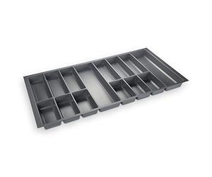 ORGA-BOX® IV UNIVERSAL Cubertero de Color Gris Argentado para Cajón de 100 cm (473,5 x 926 mm)