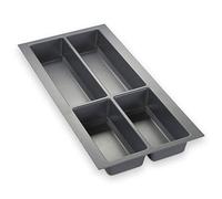ORGA-BOX® IV UNIVERSAL Cubertero de Color Gris Argentado para Cajón de 30 cm (473,5 x 226 mm)