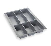 ORGA-BOX® IV UNIVERSAL Cubertero de Color Gris Argentado para Cajón de 40 cm (473,5 x 326 mm)