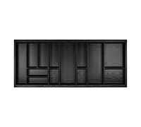 Orga-box Junker Slim Cubertero 1125 x 476 mm gris lava con estructura perlada para 120 cm armarios SO SLIM