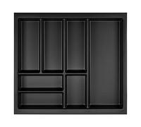 Orga-box Junker Slim Cubertero 525 x 476 mm gris lava con estructura perlada para 60 cm armarios cubertero de cocina SO SLIM
