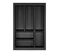Orga-box Slim Cubertero 325 x 476 mm gris lava con estructura perlada | para 40 cm armarios de cocina SO