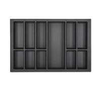 ORGA-BOX VII Design Cubertero Gris Basalto 726 x 274 mm para Cajones de Siematic Warendorf KH cocinas etc. para un Ancho de 80 cm