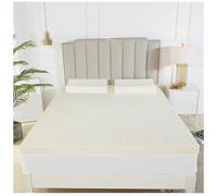 OrgaCover - Protector de colchón de látex natural de alta calidad, firmeza media para aliviar el dolor de espalda y hombros, grosor de 5 cm, 200 x 220 cm, comodidad y apoyo