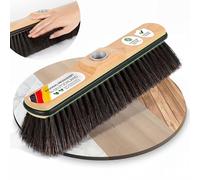 ORGAFLIX Escoba premium sin mango de crin con protección de bordes, 28 cm, extra resistente al polvo gracias a la mezcla de crins de, escoba de habitación