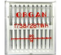 Organ 10 System 1738/287 WH - Pistón redondo para máquinas de coser industriales, grosor 90/14