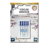 Organ 75 Blue Tip/130/705H - Set de 5 agujas para bordado