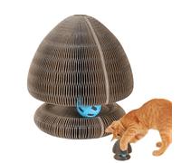 Organ Cat Scratching Board, Corrugated Paper Cat Scratcher, Cat Scratcher Pad with Ball, Indoor Cat Scratching Toy, Physical Exercise Toy for Cats, Cat Scratching Pad with Interactive Ball,
