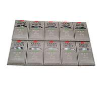 Organ Needle - 100 agujas para máquina de coser Organ B27 DCX27 Overlock Serger (100 piezas ORGAN-DCX27 10/70)