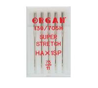 Organ Needles 5435075 Agujas de máquina, Plata, 75/11 Größe, 5