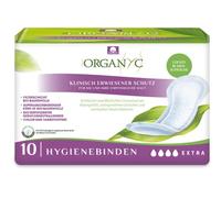 Organ(y) c - Almohadillas antideslizantes para debilidad de burbujas superabsorbentes de 100% algodón orgánico certificado, 1 paquete de 10 unidades