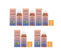 Organic Castor Oil Roll-on with Rose Quartz Roller Ball, Natural Ingredients, Deep Hydration Skin Moisturizer for Face, Body