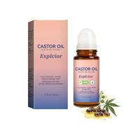 Organic Castor Oil Rose Quartz Roller Ball Organic Castor Oil Roll on for Face Skin Natural Ingredients Deep and Lasting Hydration & Smoothing Non-Greasy Gentle Effective Nourishes Skin(1PC)