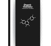 Organic Chemistry Composition Notebook : Hexagonal Graph Paper with Subtle Writing Guides - Hardcover - Black