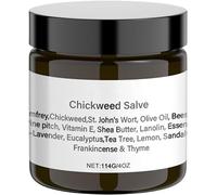 Organic Chickweed Salve 4oz,Chickweed Herbal Ointment Cream,Organic Herbal Salve,Herbal Ointment Cream, Nourish the skin (1 pcs)