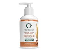 Organic Forest 100% Vegan Keratin, Castor & Moroccan Argan Oil Shampoo | Strengthens Hair, Reduces Frizz & Reduces Hairfall | 100% Chemical Free - Sulphates and Paraben Free | 210 ml