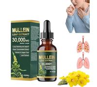 Organic Lung Cleansing Mullein Leaf Extract Drops,Mullein Drops,Mullein Leaf Extract for Lungs,Respiratory Health Support,Natural Formula (1 Pcs)