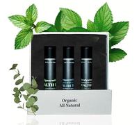 Organic Mint Lip Balm SPF 15 Sun Protection - Moisturizing Lip Balm - Incluye Spearmint, Peppermint, and Eucalyptus Mint Lip Balms - Chapstick to Soothe & Smooth Chapped Lips