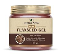 Organic Netra Gel de linaza puro con vitamina E para cabello y piel, fortalece y nutre la salud del cabello y la piel, seguro y suave para todo tipo de piel, reduce las líneas finas y las arrugas, 200