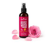 Organic Netra Rose Water with Vitamin C Exfoliates the Skin and Controls Oil Excellent for Clearing Away Makeup & Dirt from Pores Mist Spray for All Skin Type Paraben & Alcohol Free, 200ml